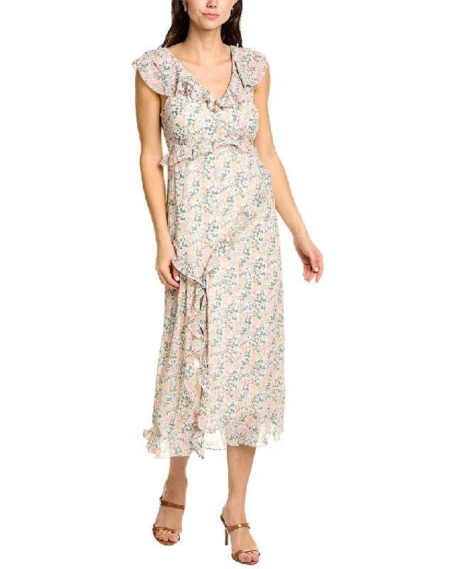 ASTR the Label Tempest Midi Dress Comfortable Denim Midi Dress