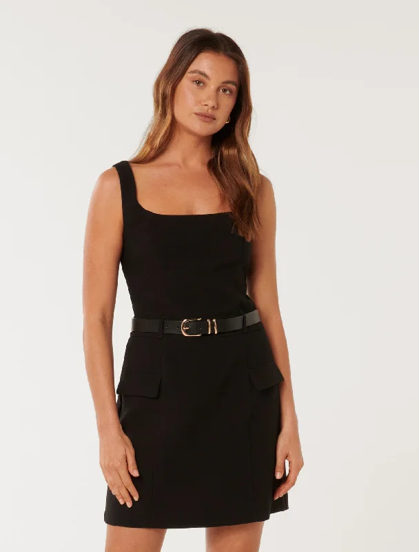 Charlie Belted Workwear Mini Dress