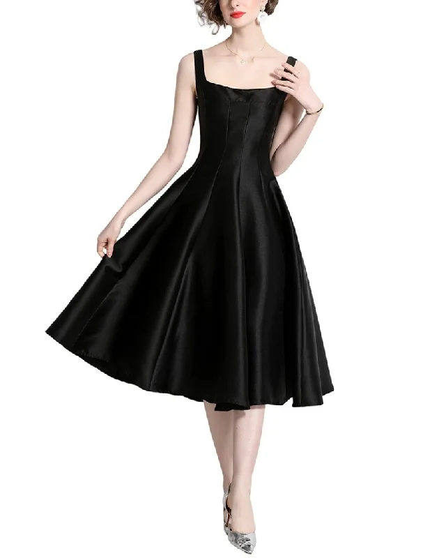 Dza Midi Dress Fashionable Skater Midi Dress