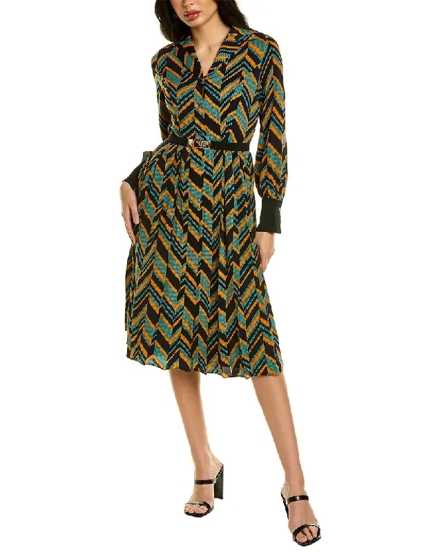Gracia Belted Midi Dress Fashionable Chiffon Midi Dress