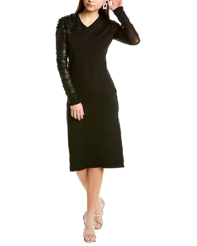 Gracia V-Neck Midi Dress Comfortable Adjustable Strap Midi Dress