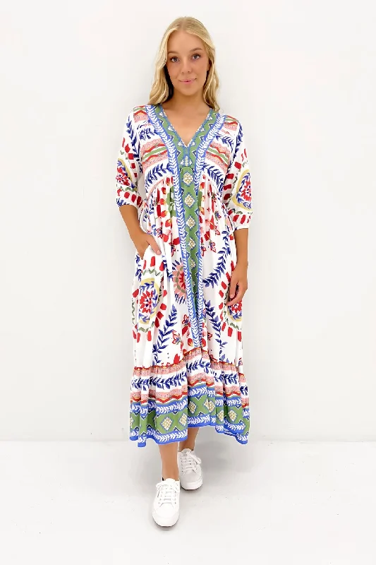 Jed Midi Dress Baja