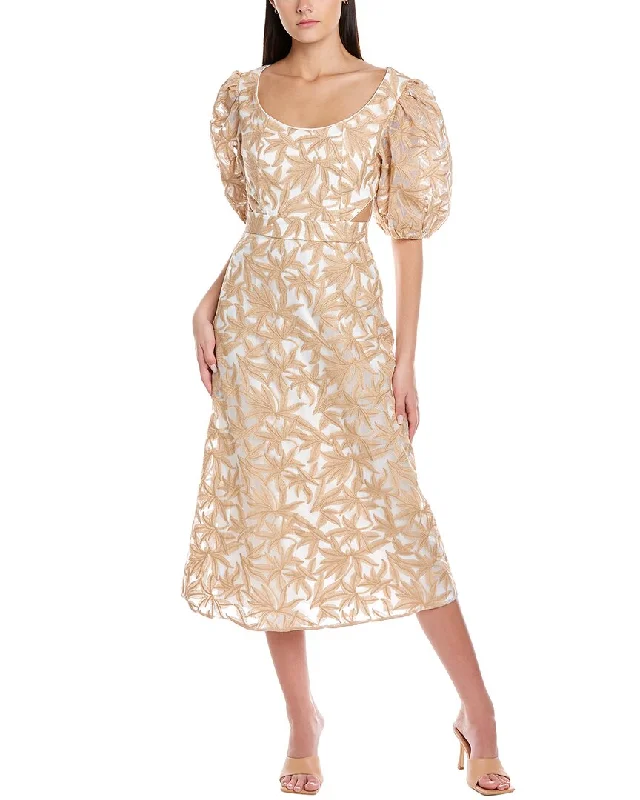 Keepsake Parallel Midi Dress Comfortable Knitwear Midi Dress