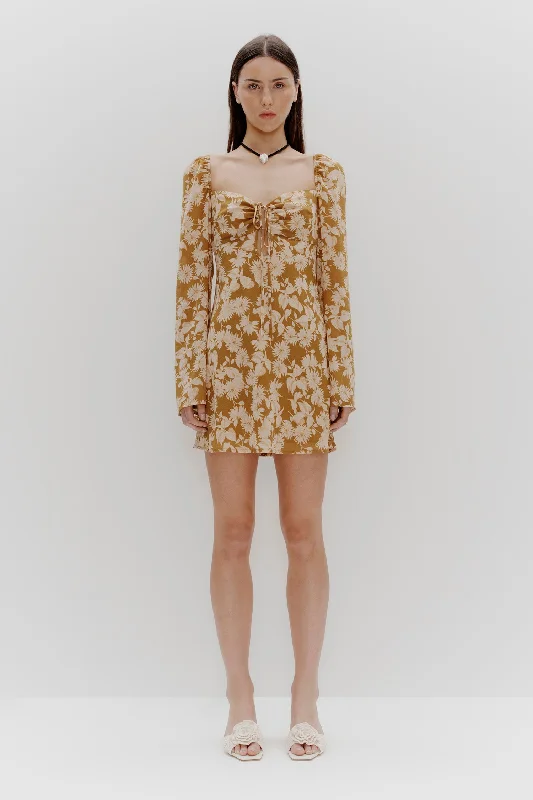 Leona Golden Daisy LS Mini Dress