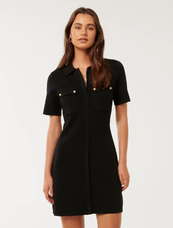 Lucy Crepe Mini Dress