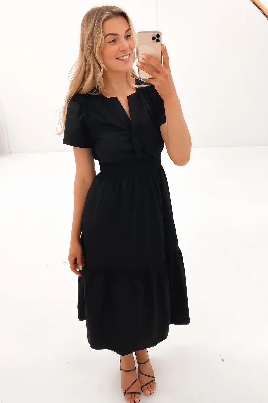 Rena Midi Dress Black