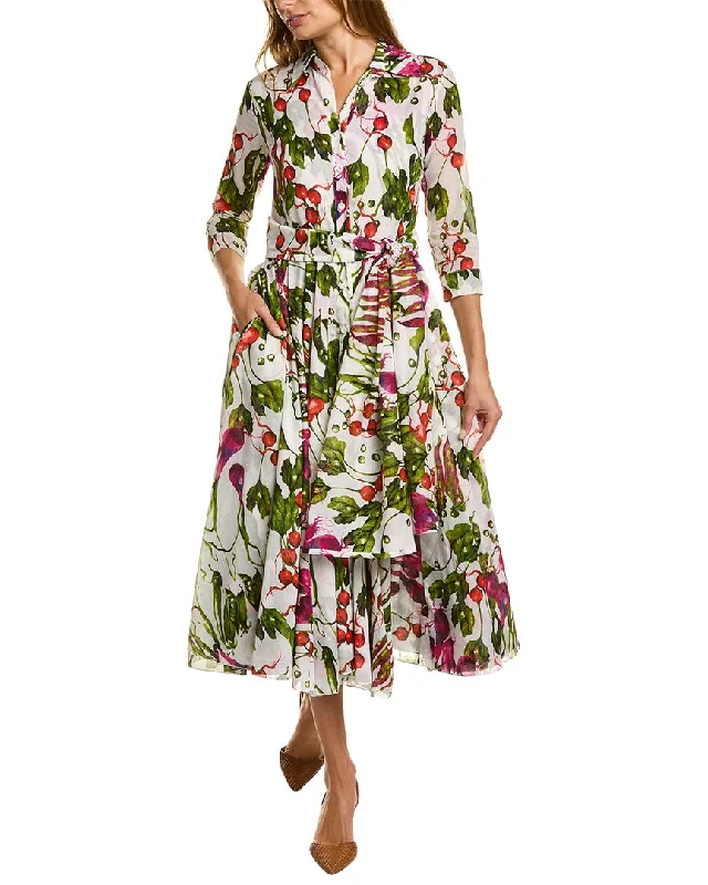 Samantha Sung Aster Midi Dress Stylish Long Sleeve Floral Midi Dress