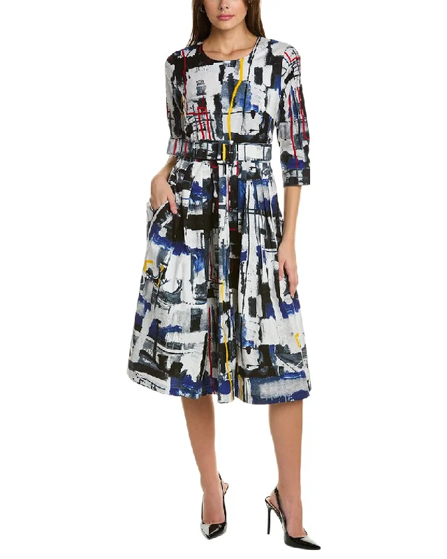 Samantha Sung Florence Midi Dress Comfortable Deep V Midi Dress
