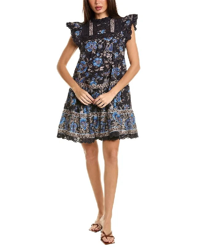 SEA NY Tess Print Tunic Mini Dress