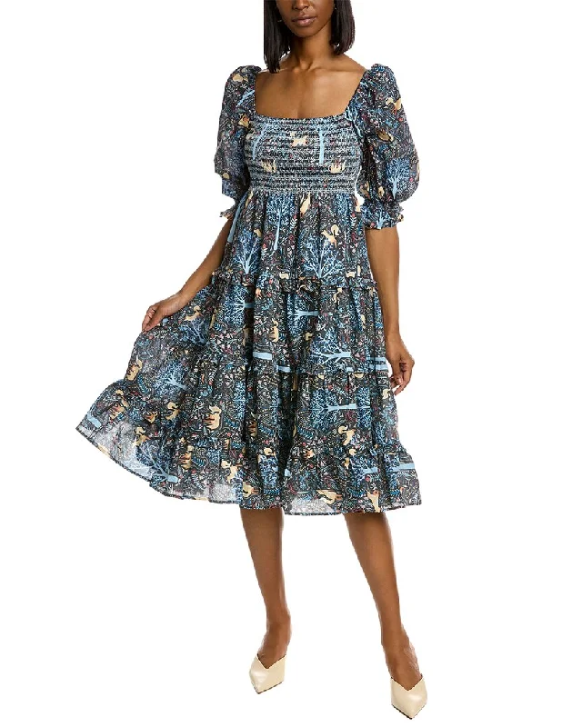 Stellah Tiered Midi Dress Stylish Tiered Midi Dress