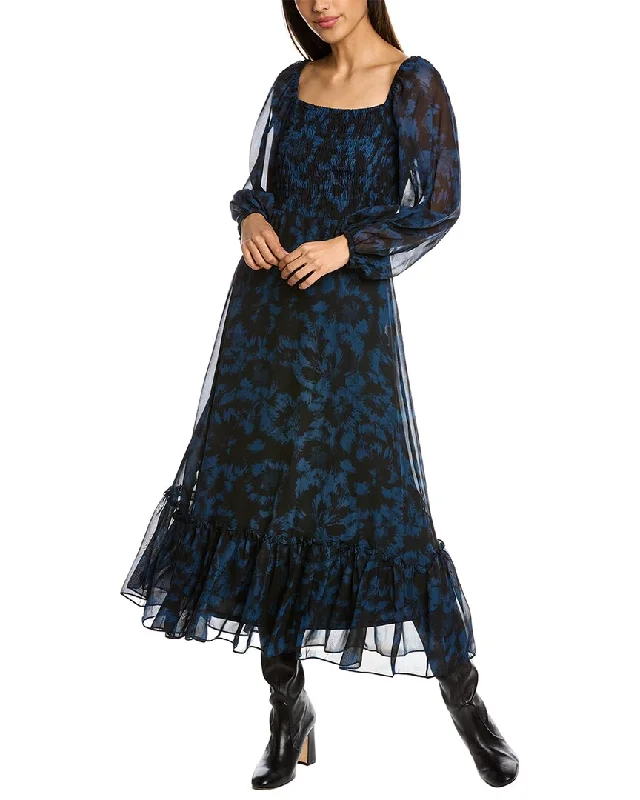 Taylor Midi Dress Comfortable Geometric Print Midi Dress