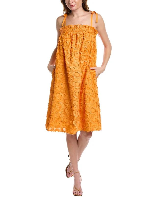 Trina Turk Dazzler Midi Dress Trendy Midi Dress with Belt