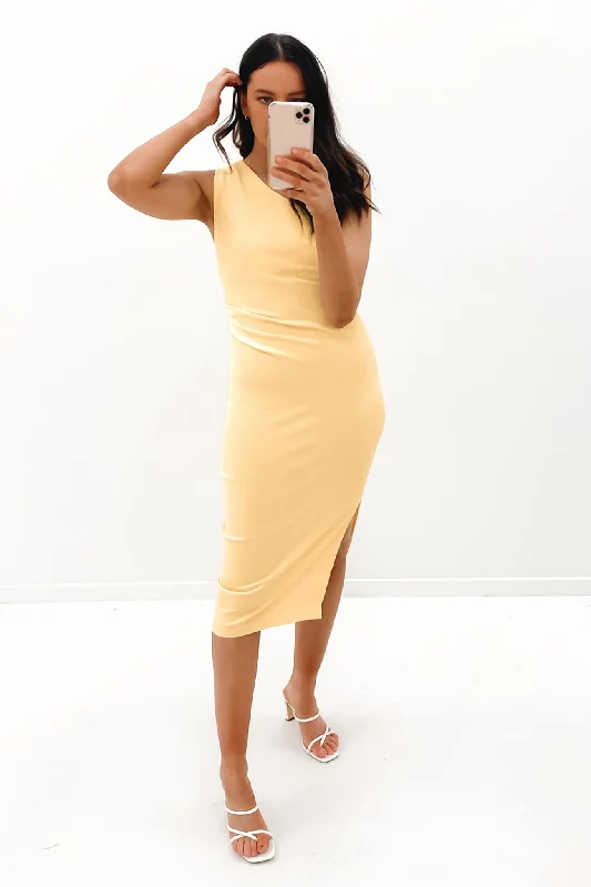 Willow Midi Dress Yellow