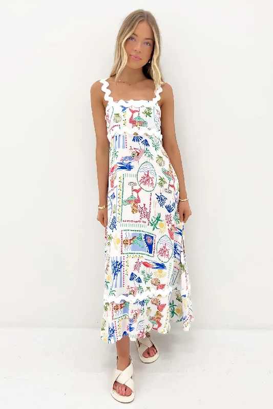 Winston Midi Dress Mermaids & Cocktails