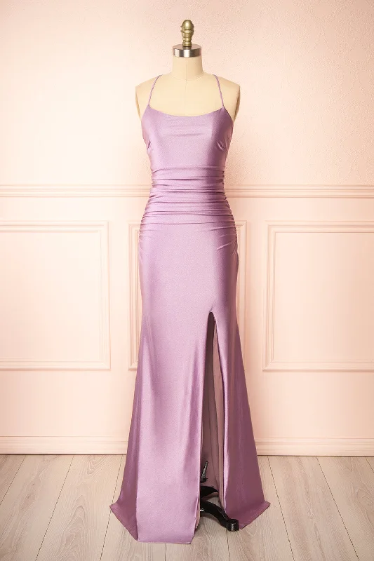 Sonia Lavender | Mermaid Maxi Dress w/ Slit