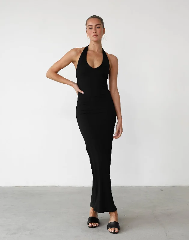 Veena Maxi Dress (Black)