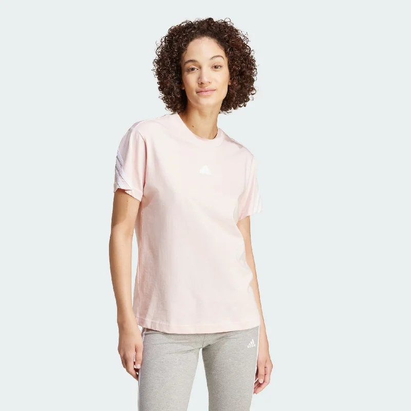 ADIDAS WOMEN'S FUTURE ICONS 3-STRIPES PINK TEE