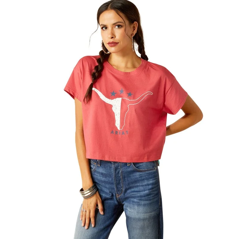 Ariat Women's Lone Star Garnet Rose Graphic T-Shirt 10051299