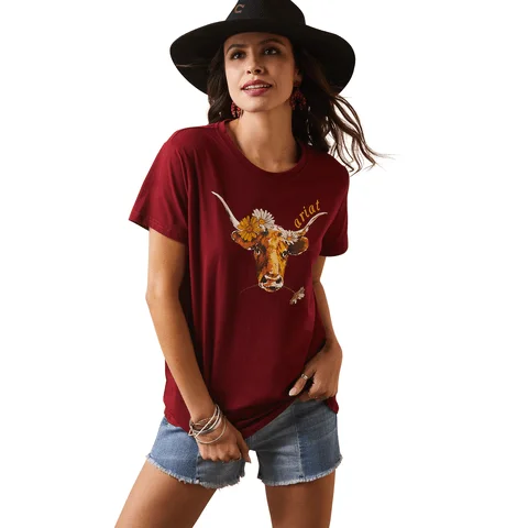 Ariat Women's REAL Daisy Steer Tee 10043757