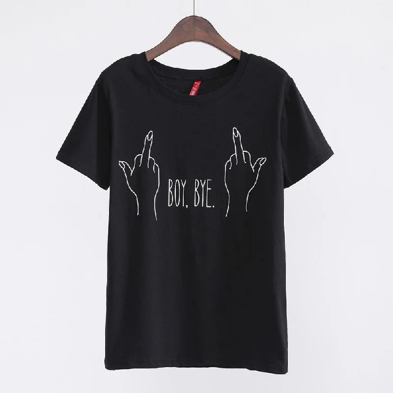 Middle Finger Graphic T-shirt