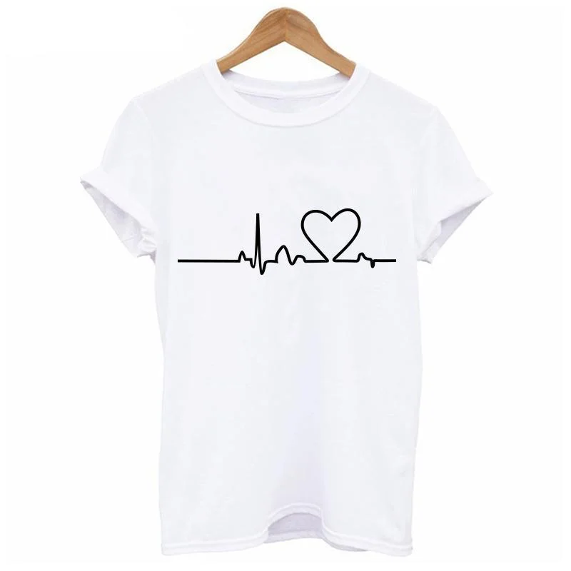 Heartbeat Printed T-shirts