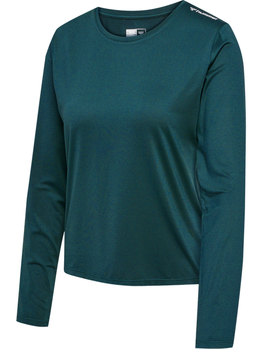 Hummel Women's Mt Aura Mesh Long Sleeve T-Shirt Knit Fabric Woven Fabric Fleece Fabric Hummel Women's Mt Aura Mesh Long Sleeve T-Shirt Knit Fabric Woven Fabric Fleece Fabric