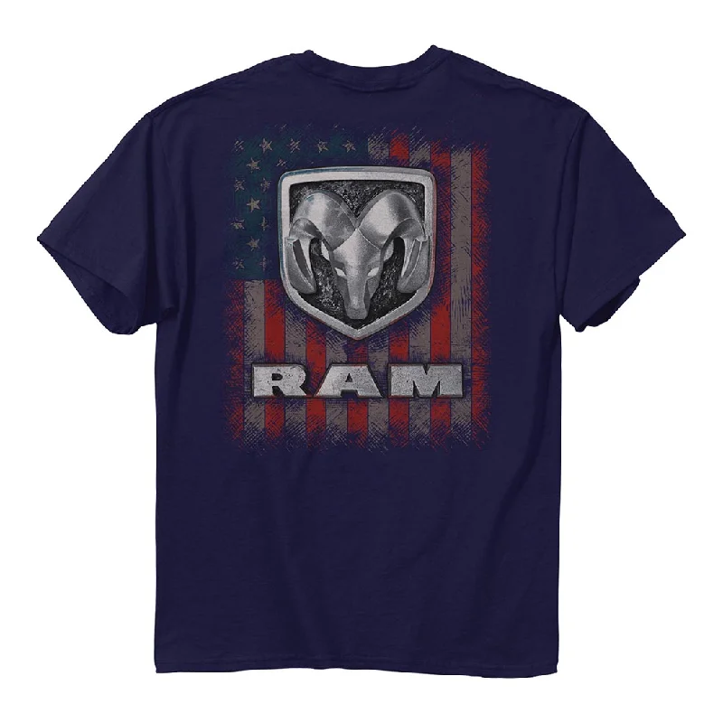 Ram - Logo USA Flag T-Shirt