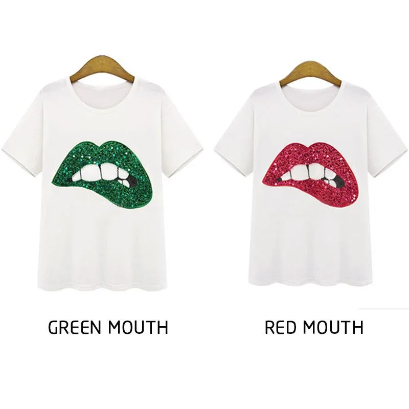 Glitter Lipstick T-shirt