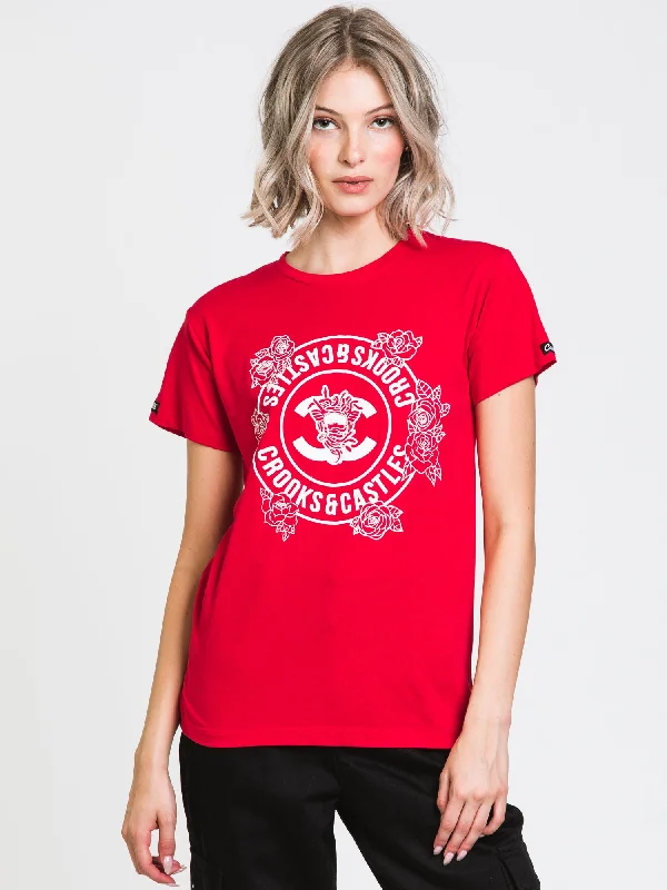 CROOKS & CASTLES C&C FLOWER MEDUSA T-SHIRT - CLEARANCE