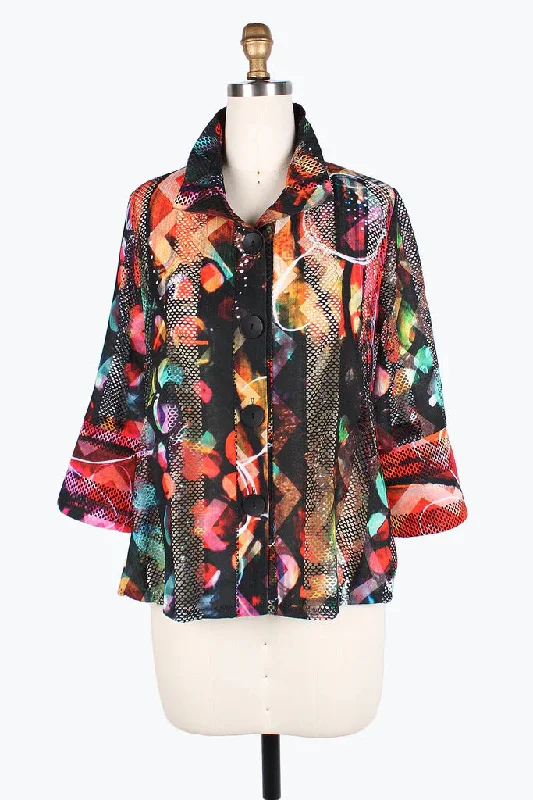 Damee Dreamy Bubble Lace-Net Jacket 2391-MLT Faux Fur Jacket Real Fur Jacket Shearling Jacket Damee Dreamy Bubble Lace-Net Jacket 2391-MLT Faux Fur Jacket Real Fur Jacket Shearling Jacket