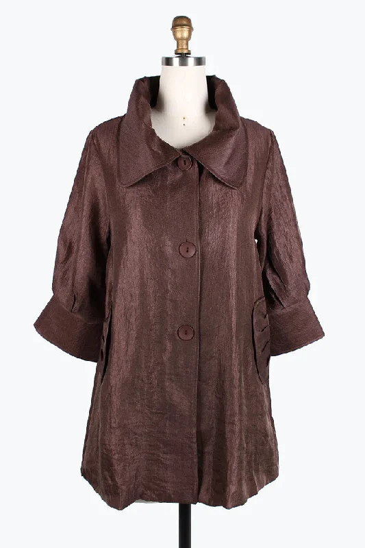 Damee Swing Jacket 200-ESP - Espresso Mesh Jacket Canvas Jacket Denim Jacket