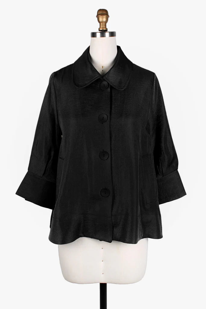 Damee Wide Ball collar jacket 4741-BLK Quilted Jacket Puffer Jacket Insulated Jacket Damee Wide Ball collar jacket 4741-BLK Quilted Jacket Puffer Jacket Insulated Jacket