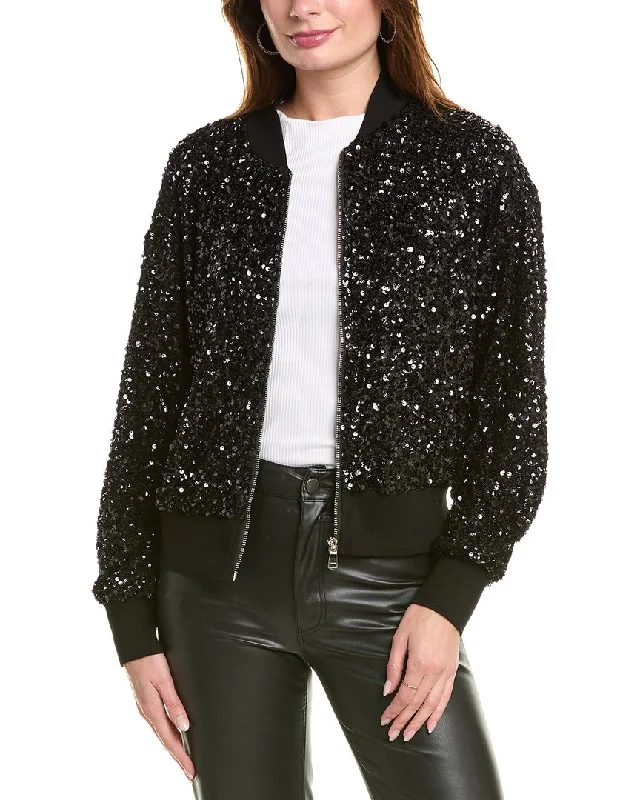 Gracia Sparkling Sequin Zip-Up Bomber Jacket Toggled Jacket Drawstring Jacket Belted Jacket Gracia Sparkling Sequin Zip-Up Bomber Jacket Toggled Jacket Drawstring Jacket Belted Jacket