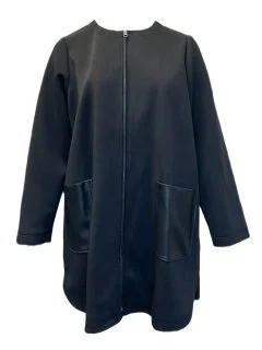 Marina Rinaldi Women's Black Oakland Zipper Closure Jacket NWT