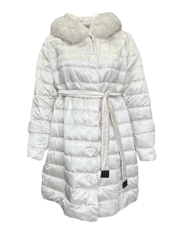 Marina Rinaldi Women's Ivory Larice Quilted Jacket NWT