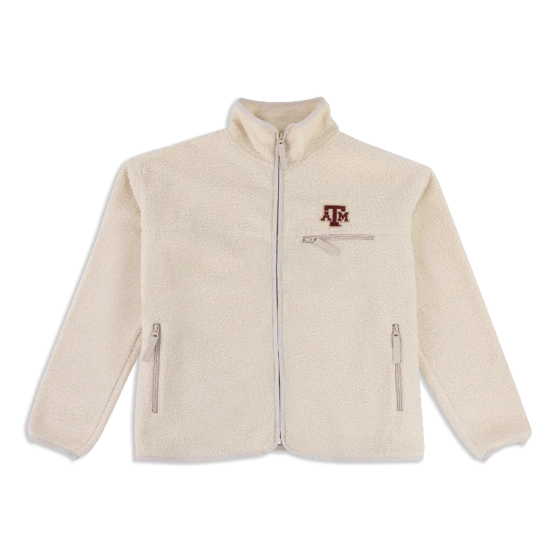 Texas A&M Sherpa Paige Fleece Full Zip Jacket