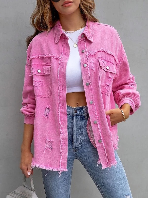 Plus Size Distressed Denim Jacket One-Shoulder Jacket Off-the-Shoulder Jacket Asymmetrical Jacket Plus Size Distressed Denim Jacket One-Shoulder Jacket Off-the-Shoulder Jacket Asymmetrical Jacket
