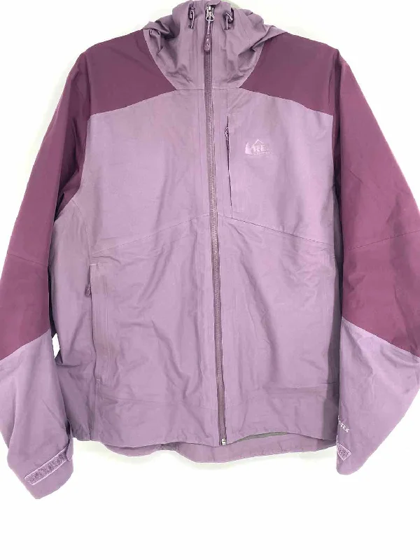 REI Women's Purple Windbreaker Hooded Size XL Jacket