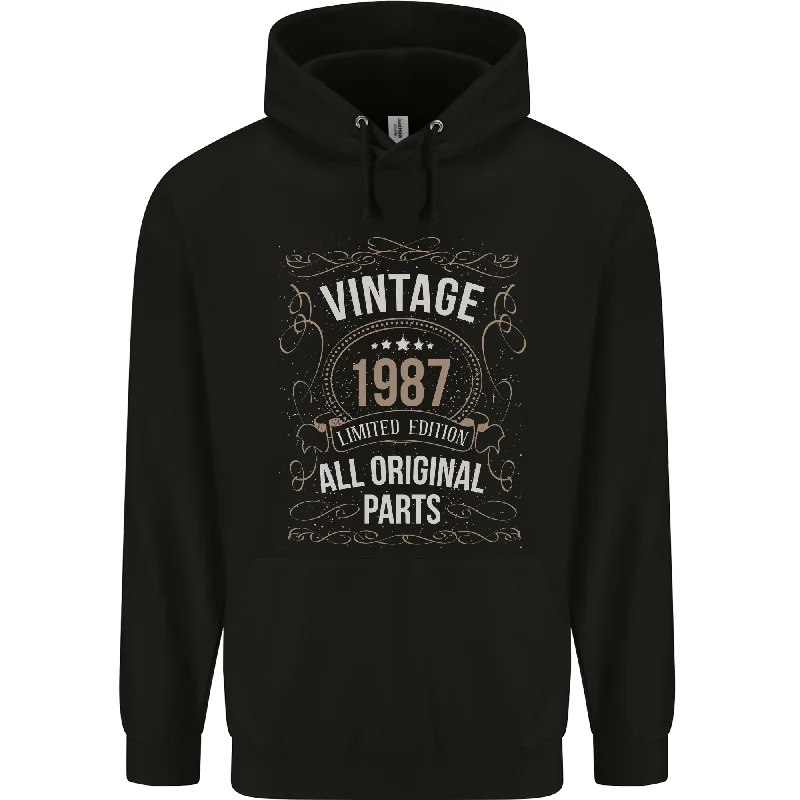 37th Birthday Limited Edition 1987 Mens 80% Cotton Hoodie