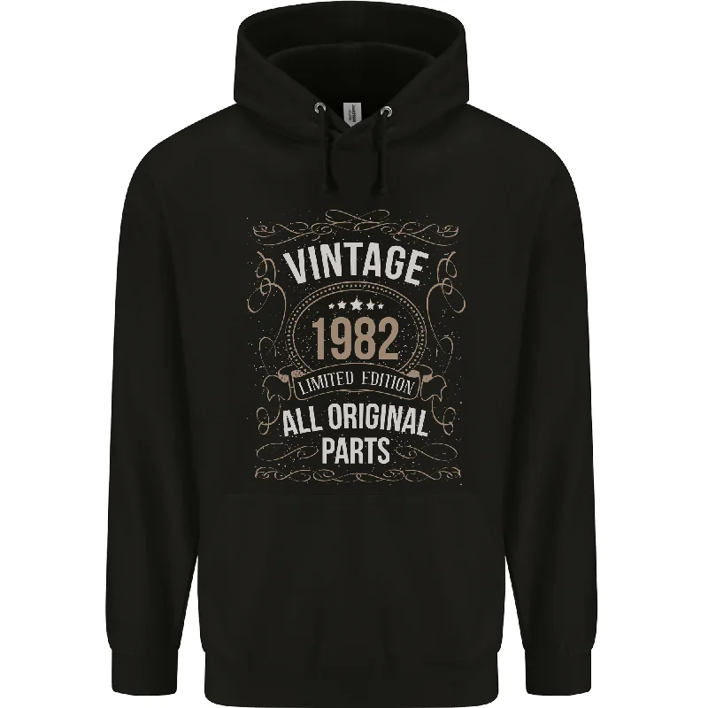 42nd Birthday Limited Edition 1982 Mens 80% Cotton Hoodie Hoodie with Side Slits Relaxed Casual 42nd Birthday Limited Edition 1982 Mens 80% Cotton Hoodie Hoodie with Side Slits Relaxed Casual
