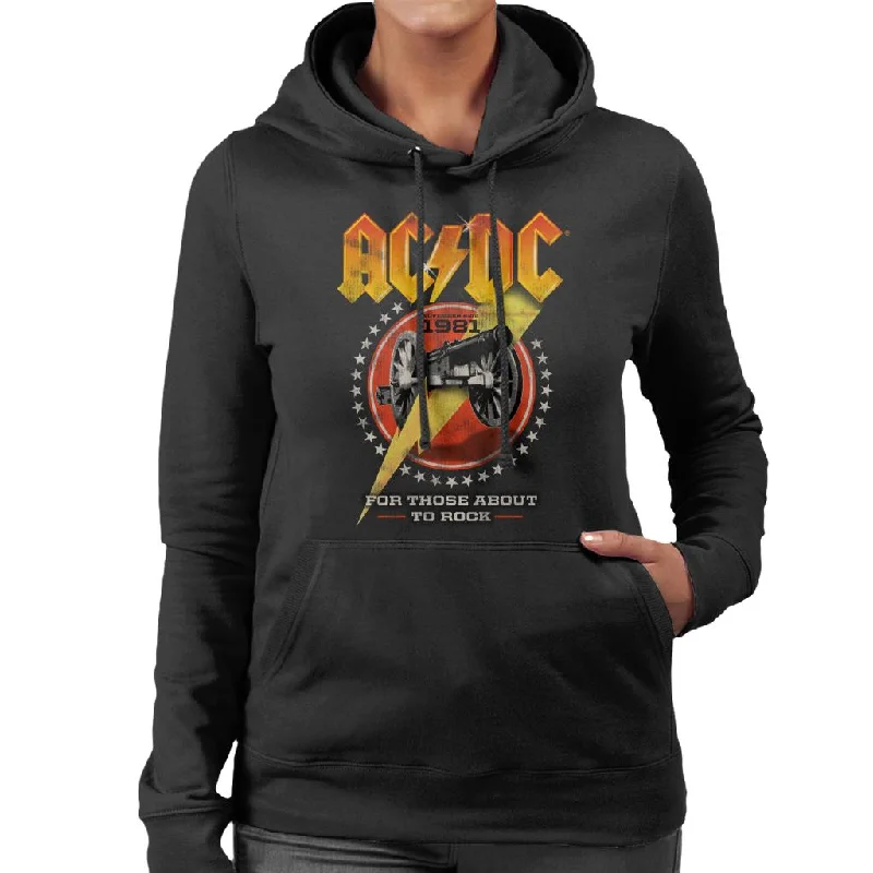 AC/DC For Those About To Rock 1981 Women's Hooded Sweatshirt