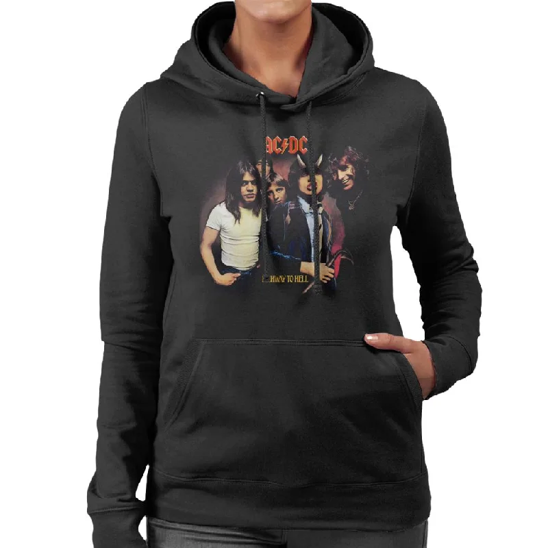 AC/DC Highway To Hell Bandmates Horns Women's Hooded Sweatshirt