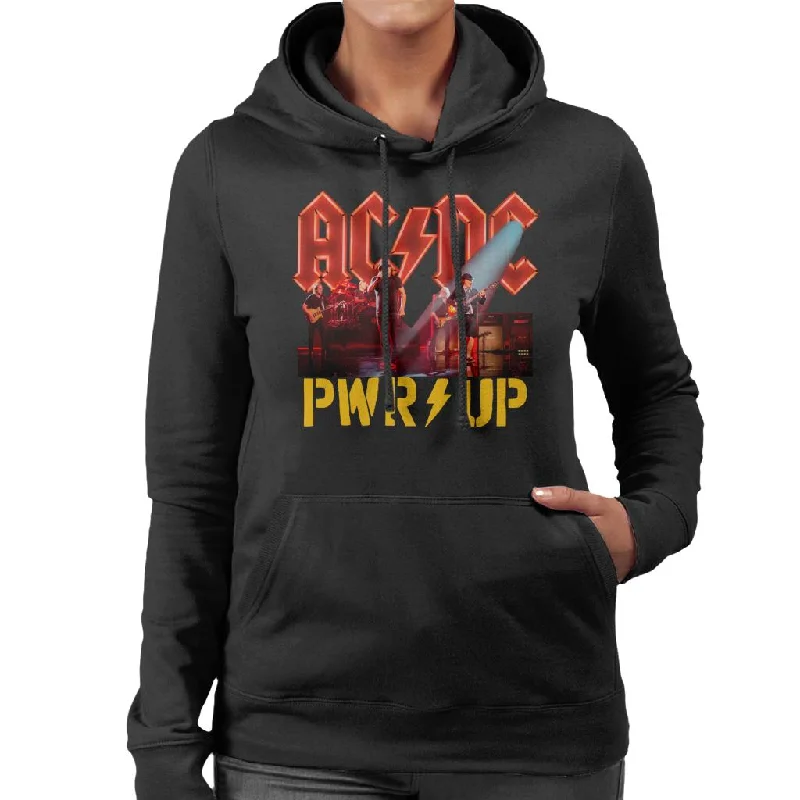 AC/DC Power Up Stage Lights Women's Hooded Sweatshirt