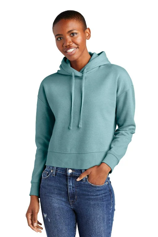 District DT6101 Women's Vit Fleece Hoodie - Eucalyptus Blue Hoodie with Hem Fringe Bohemian Relaxed District DT6101 Women's Vit Fleece Hoodie - Eucalyptus Blue Hoodie with Hem Fringe Bohemian Relaxed