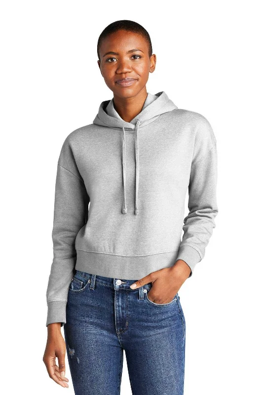 District DT6101 Women's Vit Fleece Hoodie - Light Heather Grey Cotton Hoodie Fleece Lining Warmth District DT6101 Women's Vit Fleece Hoodie - Light Heather Grey Cotton Hoodie Fleece Lining Warmth