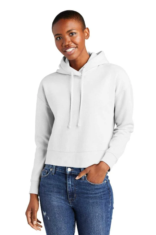 District DT6101 Women's Vit Fleece Hoodie - White Hoodie with Hood Adjustable Protection District DT6101 Women's Vit Fleece Hoodie - White Hoodie with Hood Adjustable Protection