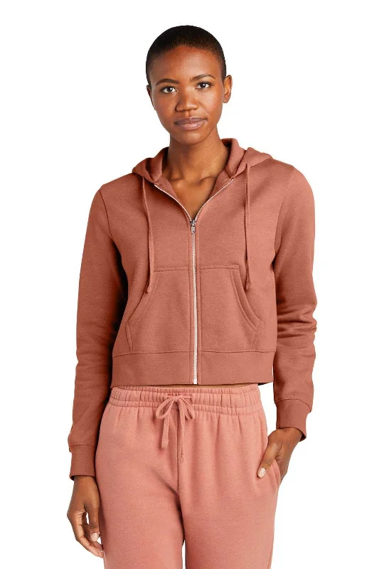 District DT6103 Women's Vit Fleece Full-Zip Hoodie - Desert Rose Hoodie with Drawcord Adjustable Secure District DT6103 Women's Vit Fleece Full-Zip Hoodie - Desert Rose Hoodie with Drawcord Adjustable Secure