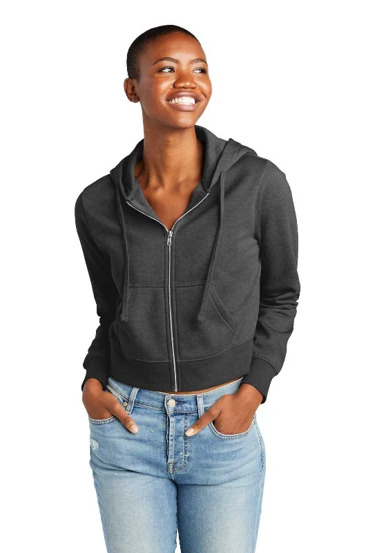 District DT6103 Women's Vit Fleece Full-Zip Hoodie - Heathered Charcoal Hoodie with Illustration Artistic Creative District DT6103 Women's Vit Fleece Full-Zip Hoodie - Heathered Charcoal Hoodie with Illustration Artistic Creative