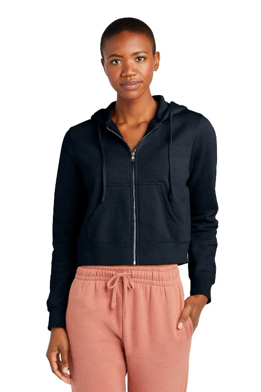 District DT6103 Women's Vit Fleece Full-Zip Hoodie - New Navy Hoodie with Mesh Breathable Sporty District DT6103 Women's Vit Fleece Full-Zip Hoodie - New Navy Hoodie with Mesh Breathable Sporty