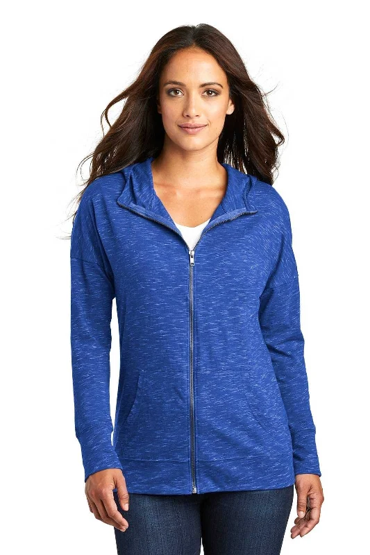 District DT665 Women's Medal Full-Zip Hoodie - Deep Royal Hoodie with Slim Fit Tailored Modern District DT665 Women's Medal Full-Zip Hoodie - Deep Royal Hoodie with Slim Fit Tailored Modern